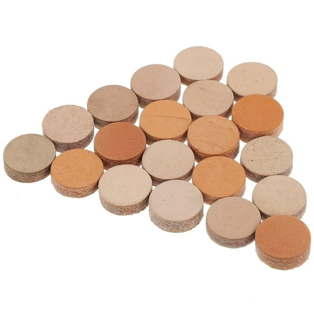 LOVEVER 20 Pcs Billiard Cue Tip Pool Cue Leather Billiard Tip Billiards Biliards Accessory Replaceable Cue Tips Pool Stick Tips