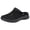 Black, variant on Women's Closed Toe Half Slippers Orthopedic Sandals with Back Strap for Plantar Fasciitis Lightweight Comfortable Mesh Arch Support Wide Width Walking Backless Clogs Mules Black Size 7