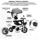 thumbnail image 3 of Triciclo para Bebe Triciclo Montable De 4 A 10 Años Carriola Montable con Sombrilla para Sol Silla Ajustable Carrito de Paseo Transformable Plegable Triciclo Infantil, 3 of 8
