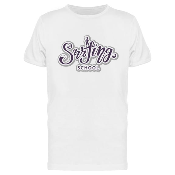 Surfing School  T-Shirt Men -Image by Shutterstock, Male x-Large