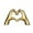 #168-Gold, variant on Cheapark Golden Heart Shaped Ceramic Desk Ornament - Resin Office Decoration, Romantic Valentines Day Home Accent
