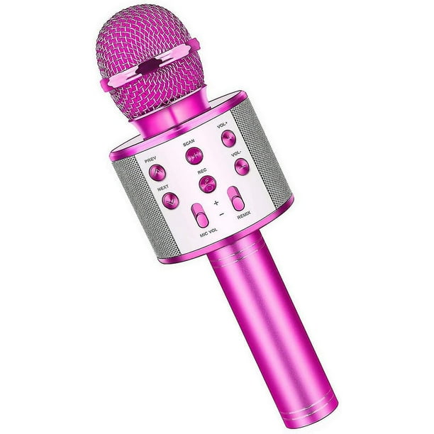 Juguetes Divertidos para niñas de 3 a 12 años, micrófono para niños, micrófono de Karaoke, cumpleaños para niños de 5 a 12 años, micrófono de juguete para niños