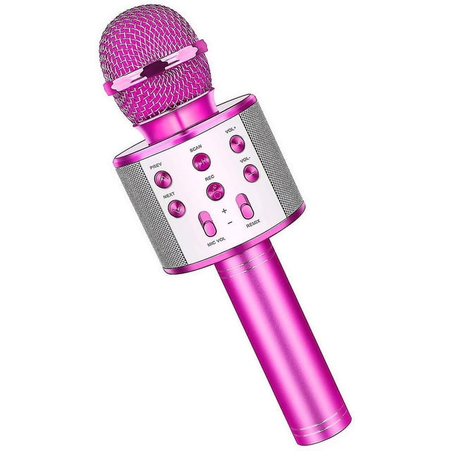 Juguetes divertidos para niñas de 3 a 12 años, micrófono para niños, micrófono de karaoke, cumpleaños para niños de 5 a 12 años, micrófono de juguete para niños