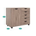 thumbnail image 2 of Office File Cabinets Wooden File Cabinets for Home Office Lateral File Cabinet Wood File Cabinet Mobile File Cabinet Mobile Storage Cabinet Filing Storage Drawer by Naomi Home-Color:Vintage Oak,Size:5, 2 of 4