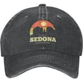 thumbnail image 3 of Unisex Cowboy Baseball Cap Sedona Arizona Sunset Adjustable Trucker Cap Baseball Cap, 3 of 9