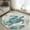 Teal, variant on Teal Sea Turtle 5x7 Area Rugs, Coastal Coral Ocean Nautical Vintage Non-Skid Rubber Backing Large Rectangle Rugs - Living Room Bedroom Home Office, Indoor Floor Mat Carpets Washable Rug