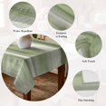 thumbnail image 5 of Sage Green Grey Table Cloth Waterproof Tablecloths, Abstract Art Oil Painting Green Ombre Tablecloth Dining Table Cover for Kitchen Party Tabletop Outdoor, Square Tablecloth 60x60 Inch, 5 of 9