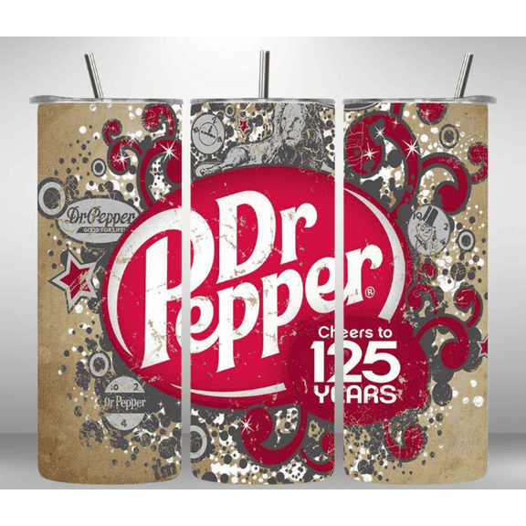 Alpha Printing 20oz Stainless Steel Tumbler – Soda Can Inspired Look-Alike Full-Wrap Beverage Artwork, Vintage Drink Design, Insulated Travel Cup