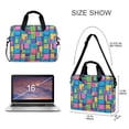 thumbnail image 3 of FORMRS 16" Laptop Bag Carrying Sleeve Case with Handle Travel Shoulder Briefcase, Colorful Geometric Pattern, 3 of 8