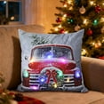 thumbnail image 2 of SLYNSHome Christmas Throw Pillow Cover with LED Lights,Light-up Winter Pillow Cases 18x18 inch Pillowcase Holiday Cushion Case for Couch Bed Sofa Decor, 2 of 7