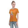 thumbnail image 4 of T-Shirt Basique à Manches Courtes pour Femmes Sailor Moon Lièvre Lunaire, 4 of 6