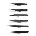 thumbnail image 6 of 6Pcs ESD Stainless Steel Precision Anti-Static Tweezers Set for Electronics, 6 of 6