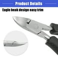 thumbnail image 4 of Vocoste Toenail Clippers for Thick Nails Nail Clippers for Men and Women Nail Clippers Kit Pack of 9pcs Black, 4 of 6