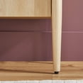 thumbnail image 4 of Walker Edison Modern Fluted Wood Sideboard with Storage, Coastal Oak, 4 of 12