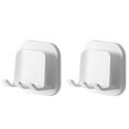 thumbnail image 1 of Soporte de cepillo de dientes autoadhesivo de montaje en pared de 2 piezas JAMW Sencillez, 1 of 5