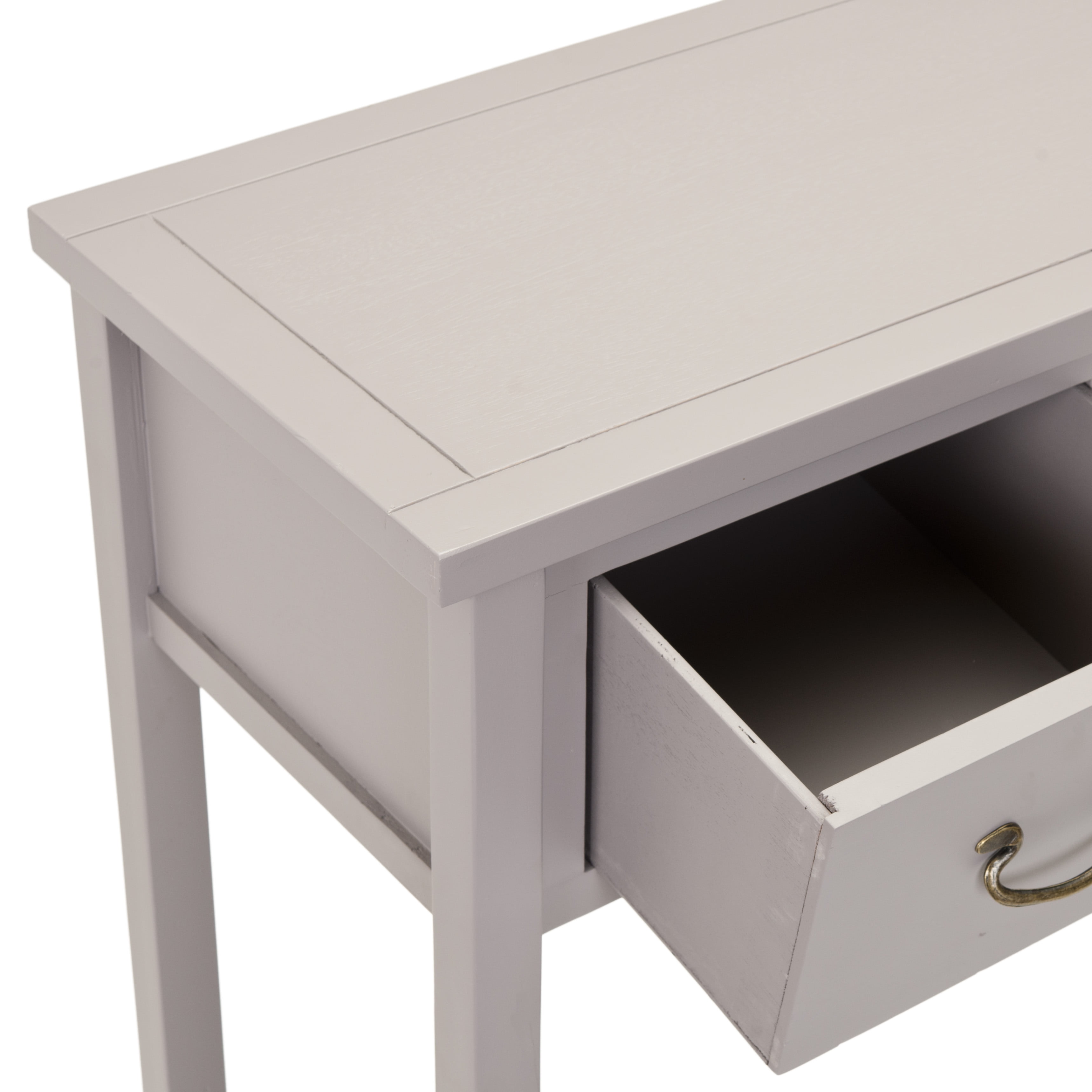 SAFAVIEH Cindy Contemporary Nautical Console w/ 3 Storage Drawers, Quartz Grey