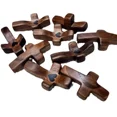thumbnail image 5 of Black walnut Cross American handle piece Cross my heart Encouragement Gift decoration (1PCS,5×2.5×1.3cm), 5 of 5