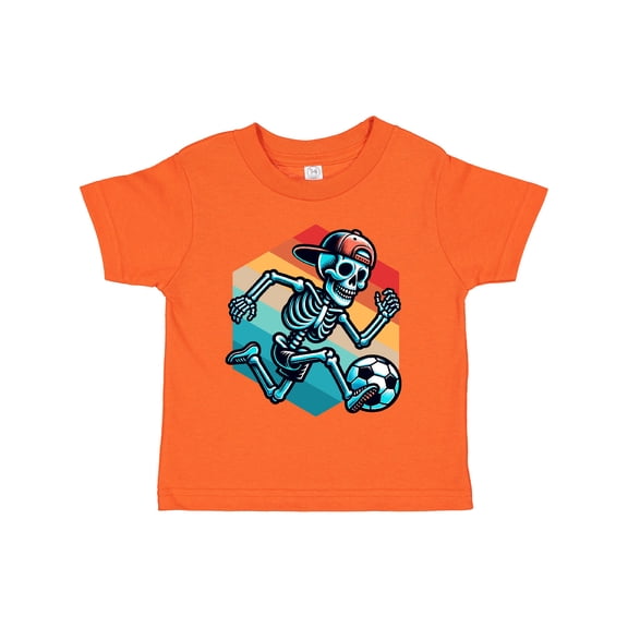 Inktastic Funny Soccer Skeleton Boys Toddler T-Shirt