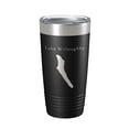 thumbnail image 1 of Lake Willoughby Map Tumbler Travel Mug Insulated Laser Engraved Coffee Cup Vermont 20 oz Black, 1 of 5