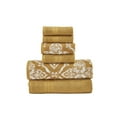 thumbnail image 3 of Modern Threads Amaris 6-Piece Adult Cotton Bath Towel Set, Amaris, Gold, 3 of 5