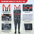 thumbnail image 4 of Chest Waders with Boots for Men & Women 80D Ply Nylon/PVC Hunting Waders Fishing Boots Waders US 11, 4 of 8