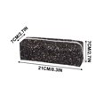 thumbnail image 3 of Matoen Glitter Pencil Case with Zipper - Portable Stationery Storage Bag for Office Travel, Multi-Functional Organizer for Makeup Toiletries Jewelry Accessories, Durable Lightweight Gift Idea, 3 of 5