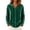 Green, variant on Women's Velour Button Down Hoodies Fall Long Sleeve Vintage Soft Casual Loose Fit Daily Hooded Tops S-XXL