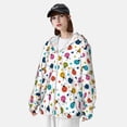 thumbnail image 3 of Balery Ladybugs And Flowers Sudadera ligera de manga larga con capucha y protección solar UPF 50+ para hombre y mujer, ideal para pesca y running-Medium, 3 of 7