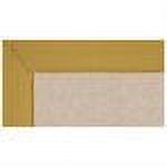 Linon Home - Natural Wool Rug with Jute Backing, Natural/Gold Border