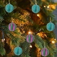 thumbnail image 6 of karymi Christmas Decorations 8 Piece Flocked Christmas Balls Christmas Decoration SetMultiple Styles of Christmas Tree Decorations Can Also Be Used for Other Party Christmas Decor Tailgating, 6 of 6