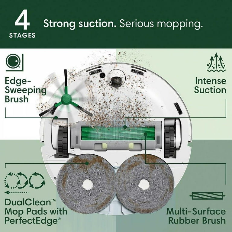 iRobot Roomba Plus 505 Combo Robot Vacuum & Mop + AutoWash Dock