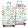 thumbnail image 2 of Stretch Luggage Cover L(25-28in)– Elastic Travel Suitcase Protector with Handle Openings & Bottom Closure, Washable Polyester Spandex Suitcases Cover, Floral Flowers Print, 2 of 5