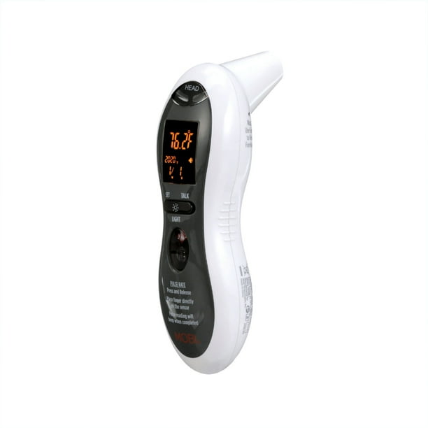MOBI DualScan Ultra Pulse Talking Ear and Forehead Digital Thermometer