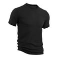 thumbnail image 5 of Breeze Mens Shirts Cooling Mesh Short Sleeve Top Athletic Fit Summer Shirt for Men Quick-Dry Stretch for Workouts and Everyday Comfort Black 3Xl, 5 of 5