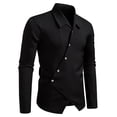 thumbnail image 2 of Xzbqbs Polo Shirts for Men Long Sleeve Button Down Wrinkle Free Shirt Casual Untucked Stretch Dress Shirts Lightweight Shirts, 2 of 8