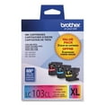 thumbnail image 3 of Brother Genuine High-yield Color Printer Ink Cartridge, LC1033PKS, 3 of 8