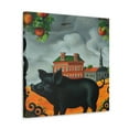 thumbnail image 2 of Pig in Grandeur Scene - Canvas, 2 of 10