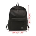 thumbnail image 2 of Classic Unisex Backpack for College Travel, Durable Water Resistant Canvas Daypack with Ergonomic Padded Straps, Versatile Storage for Work Commuting Weekend Getaways,Black, 2 of 5