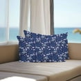 thumbnail image 2 of Outdoor Waterproof Pillow Covers Pack of 2, Summer Ocean Turtle Starfish Coral Shell Blue Background Decorative Throw Pillowcases Cushion Covers for Garden Patio Tent Sofa Couch, 20x12 inch, 2 of 8