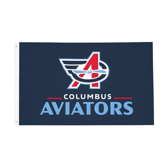 Columbus Aviators Flag 3x5 Ft Double Sided Printed Flags Indoor Outdoor Decorative Banner