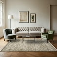thumbnail image 4 of Cream Damask Area Rugs for Living Room Washable Rugs Boho Moroccan Area Rug Soft Neutral Geometric Bohemian Carpet Distressed Indoor Rug for Bedroom Dining Room Office Foldable Nonslip Rug, 4 of 9