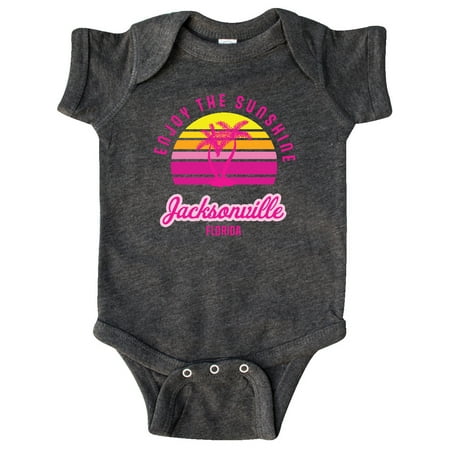 

Inktastic Summer Enjoy the Sunshine Jacksonville Florida in Pink Gift Baby Boy or Baby Girl Bodysuit