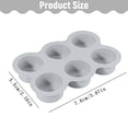 thumbnail image 3 of Clearance Under $0.39 6-Cavity Cylinder Silicone Mold, Non-Stick Baking Pan for Cake and French Dessert, 3 of 5