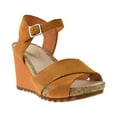 thumbnail image 2 of Clarks Flex Sun Women's Wedge Heels Amber Suede  26150434, 2 of 6