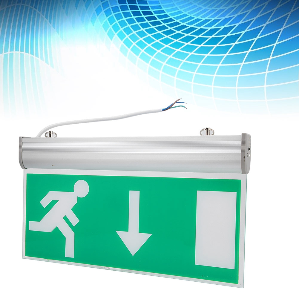 Domqga Acrylic LED Emergency Exit Lighting Sign Safety Evacuation