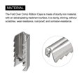 thumbnail image 4 of Uxcell Belt Buckle End Tips, 0.43 Inch Ribbon Crimp End Fasteners, Silver Tone 100 Pack, 4 of 7