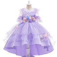 thumbnail image 1 of Frozen Girls Dress Elsa Anna Disney Princess Cosplay Encanto Mirabel Isabela Dolores Vampire Kids Halloween Party Prom Costume2T (Tag 100) Gao Jinjia LED, 1 of 2