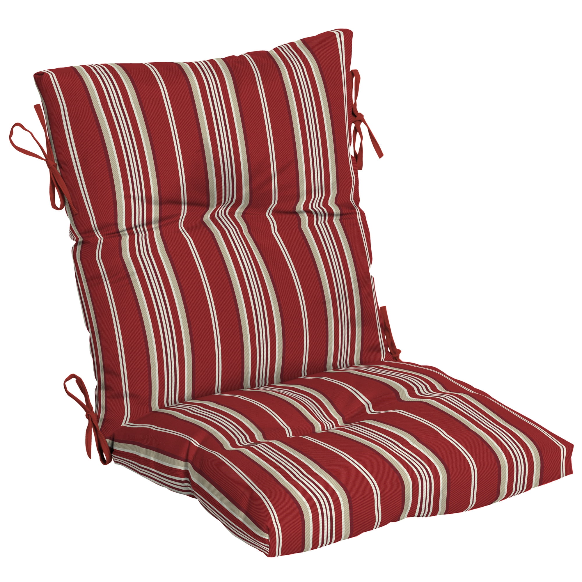 Better Homes Gardens Red Stripe 44 X 21 In Outdoor Chair Cushion Walmartcom Walmartcom