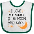 thumbnail image 3 of Inktastic I Love My Mimi to the Moon and Back Boys or Girls Baby Bib, 3 of 4