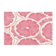 thumbnail image 2 of Toilet Rug Rectangle Bathroom Rugs Non-Slip Soft Plush Machine Washable Contour Bath Mat Grapefruit Fruit 24x16, 2 of 9